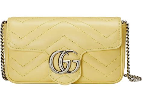 gucci pastel yellow bag